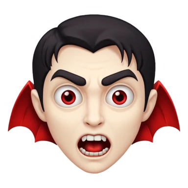 suprised vampire sticker