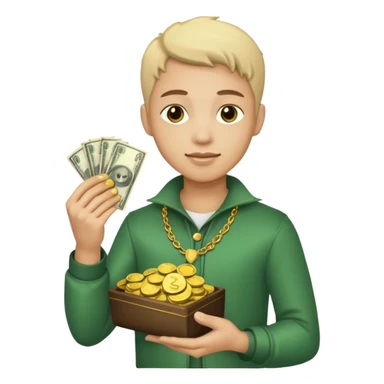 cash fantasy character sticker