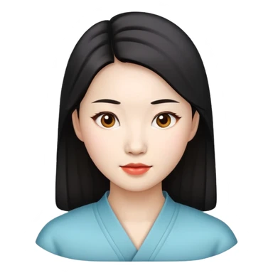 china woman photorealistic sticker