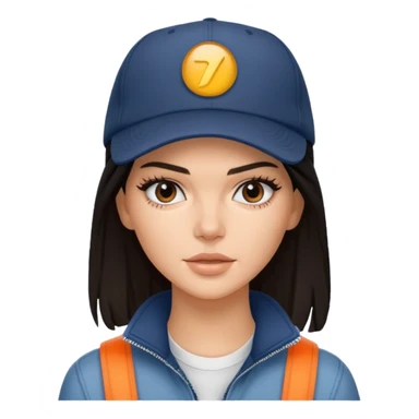 Kendal jenner with cap sticker