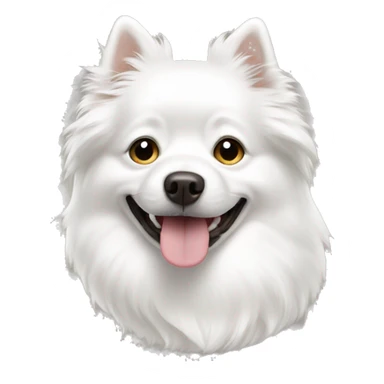 dog, white spitz sticker
