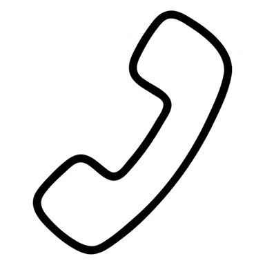 outlined telephone icon sticker