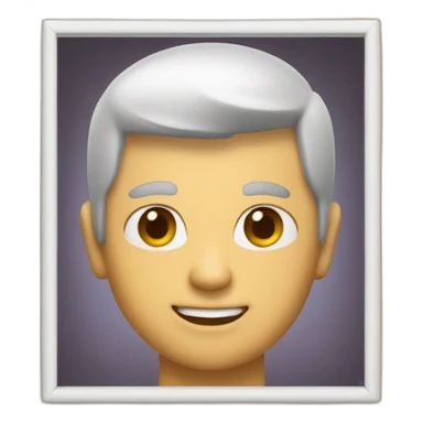 Brian Ho in a picture frame sticker