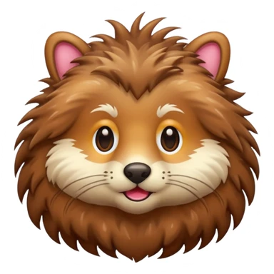 wet furry animal sticker