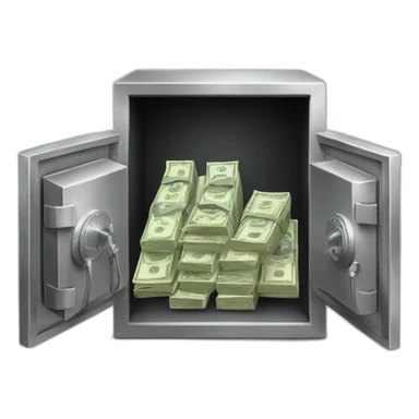 vault with money sticker