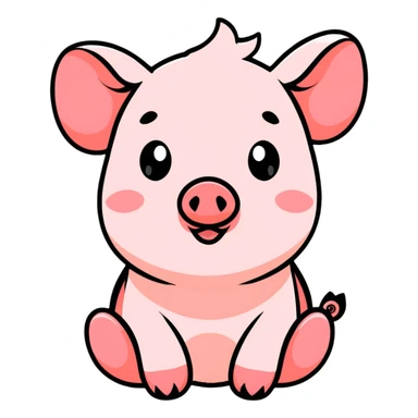 Piglet from Winnie the Pooh sticker