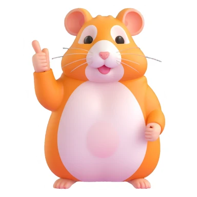 hamster giving a thumbs up sticker