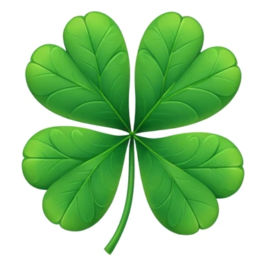 Five leaf clover sticker