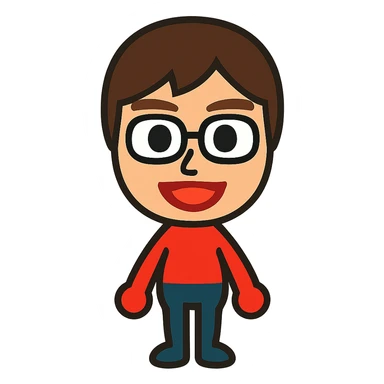 Nintendo Mii character sticker