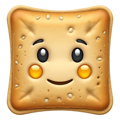 crackers carré aux graines bord lisse sticker