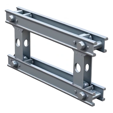 H-beam steel girder with bolts sticker