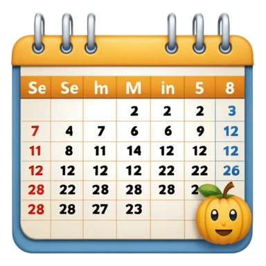 Calendar september sticker