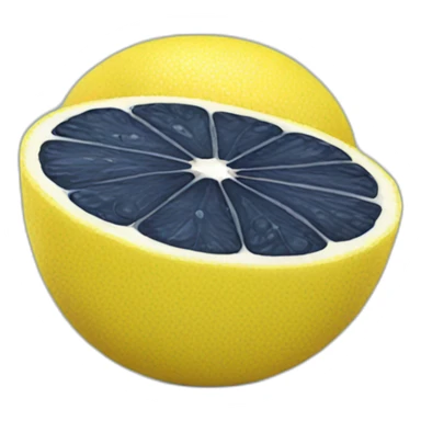 a blue lemon sticker
