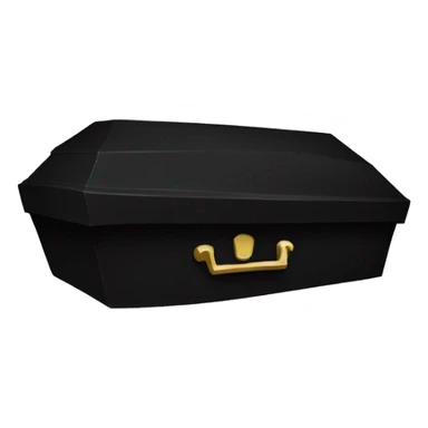 Black coffin sticker