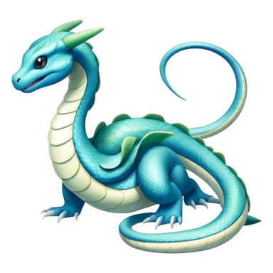 Seviper-Dragonair-Dratini-hybrid, full body, two legs, two hands sticker