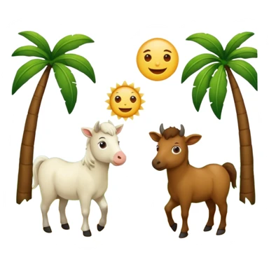 Equinos, fazenda, gado, ração  sticker