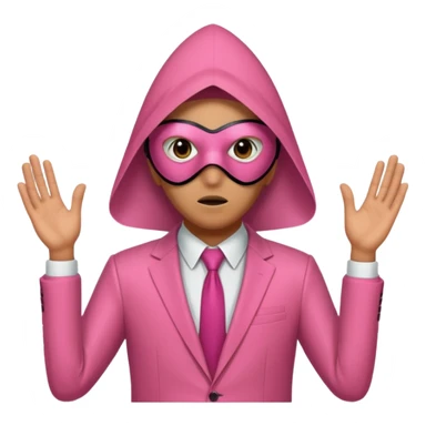squid game pink suit triangle sticker