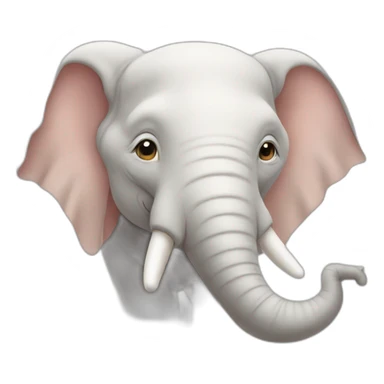 albinos elephant sticker