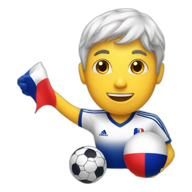 French soccer supporter sticker