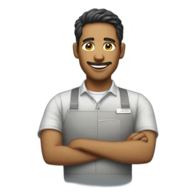 Saïd the canteen staff sticker