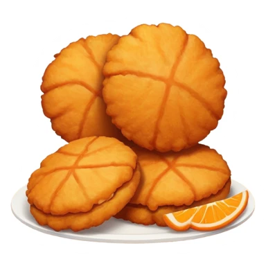 Chicken nuggets with a basketball  sticker