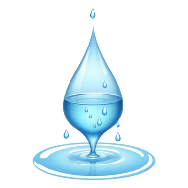 Water Spills from a class to the floor  sticker