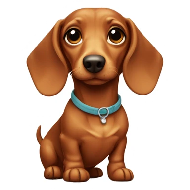 a cute dachshund  sticker