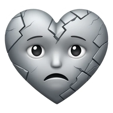 Sad heart  sticker