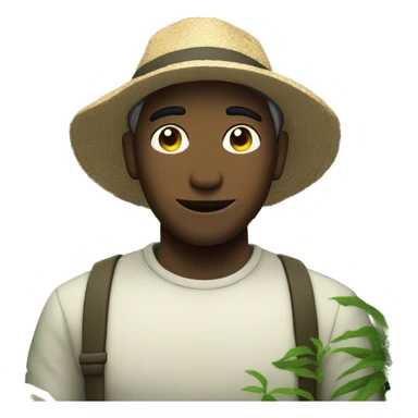 Sacco nero in una foresta sticker