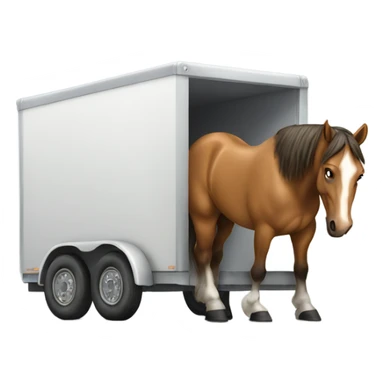 Horse not loading into trailer sticker