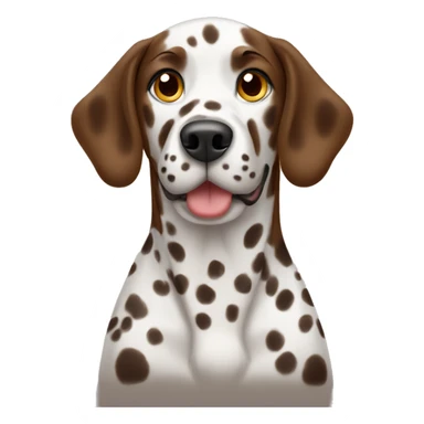 Brown Dalmatian  sticker