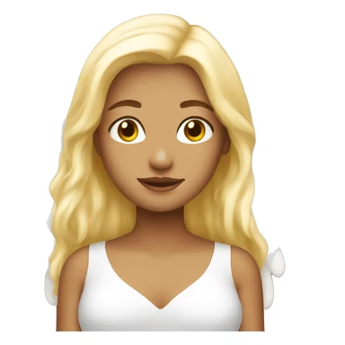 Blonde angel  sticker