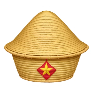 Vietnamese rice hat sticker