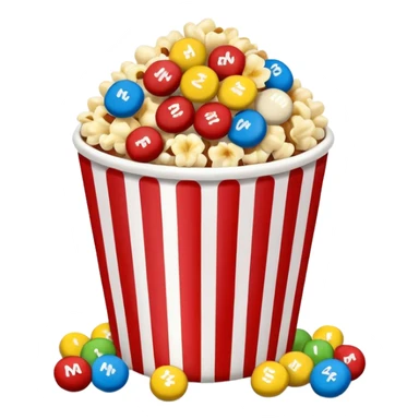 Popcorn and peanut m&ms sticker