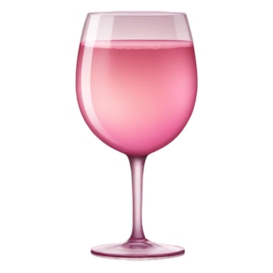 pink champagne with a burgundy glass sticker