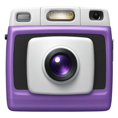 Purple instax sticker