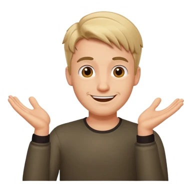 many german guy shrug sticker