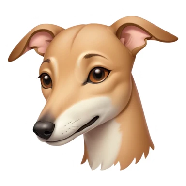 Meme-Worthy Cute Sleeping Fawn Greyhound Portrait Emoji, Head resting peacefully with a contented smile, showcasing a slender build and a luxuriously smooth fawn Fur, eyes shut in a serene nap, Simplified yet hilariously adorable features, highly detailed, glowing with a soft, drowsy light, high shine, relaxed and utterly lovable, stylized with an air of playful laziness, bright and heartwarming, soft glowing outline, capturing the essence of a comically sleepy racer, so meme-worthy it feels like it could instantly become the next viral sensation of adorable slumber! sticker