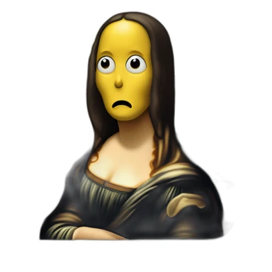 monalisa the scream sticker
