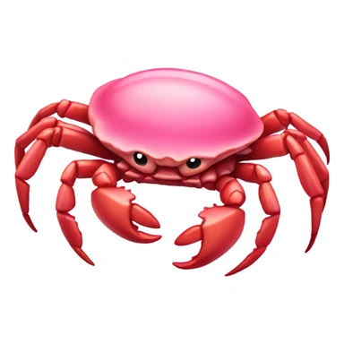 Pink ocean crab sticker
