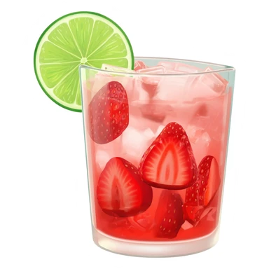 agua fresca strawberry sticker