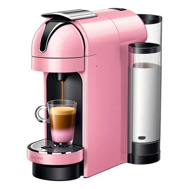 Pink Nespresso vertuo machine sticker