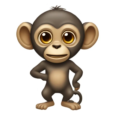 macaco com aparelho sticker