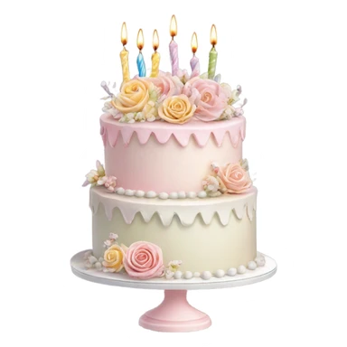 Aesthetic birthday sticker