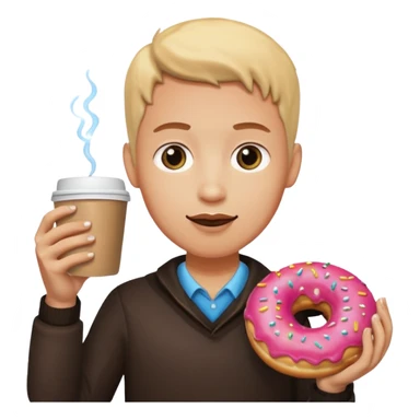 donatis and coffee sticker