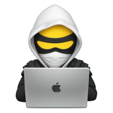 a ninja with laptop sticker