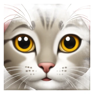 Cat with a red necklace  sticker