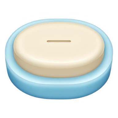 oval white soap sticker