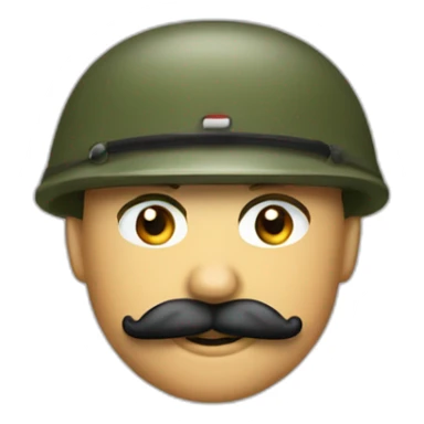 soldat avec une petite moustach carée sticker