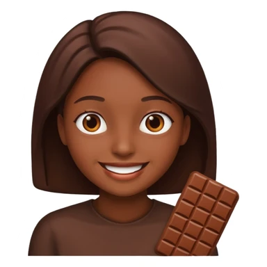 Person-chocolate sticker